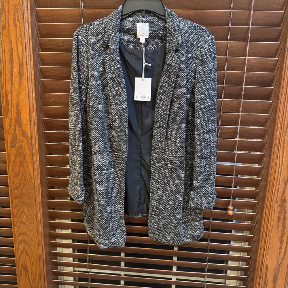 LC Lauren Conrad Charcoal and Black Blazer